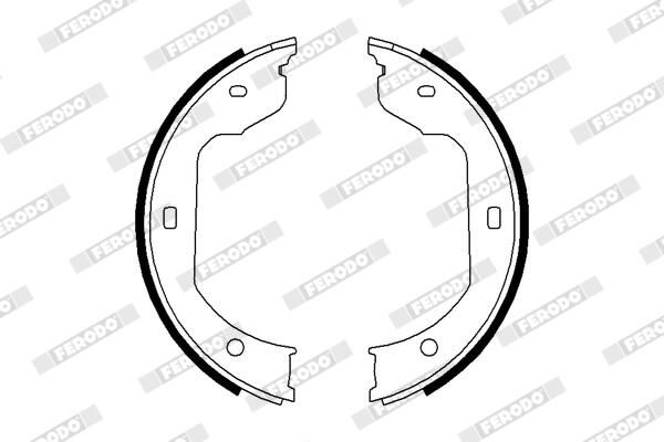 FERODO FSB668 Brake Shoe Set, parking brake
