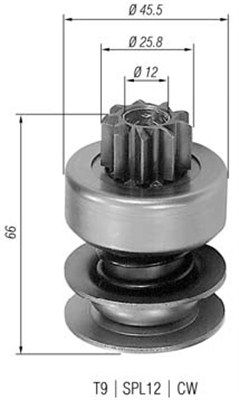 MAGNETI MARELLI бендикс OPEL Astra,Kadett E,Omega A/B,Vectra A [940113020063]