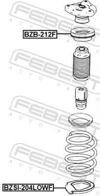 Тарілка пружини, Febest BZSI-204LOWF