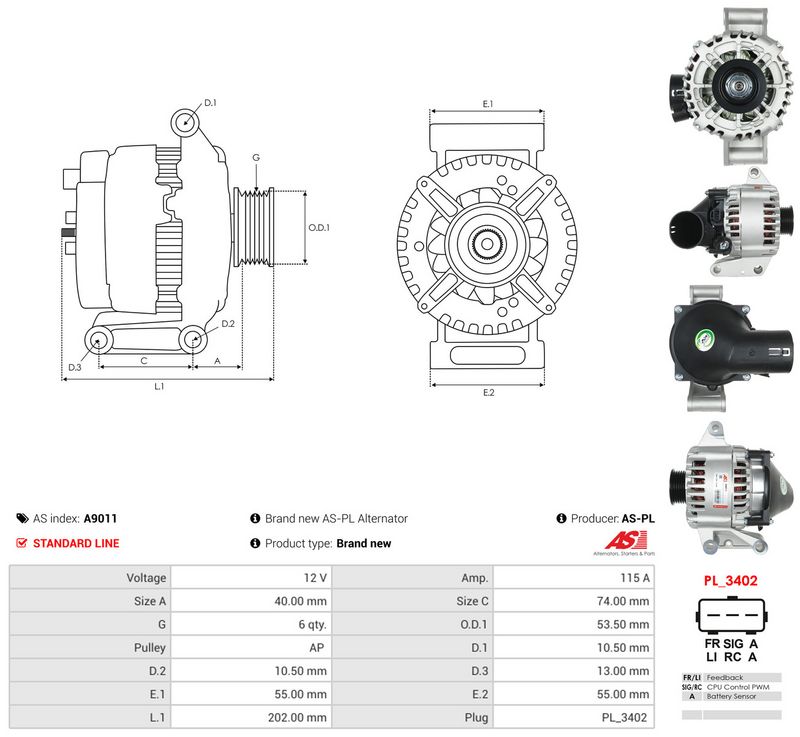 Generaator, AS-PL A9011