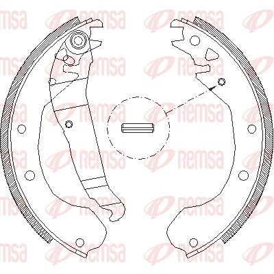 REMSA щеки тормозные OPEL Combo 94-