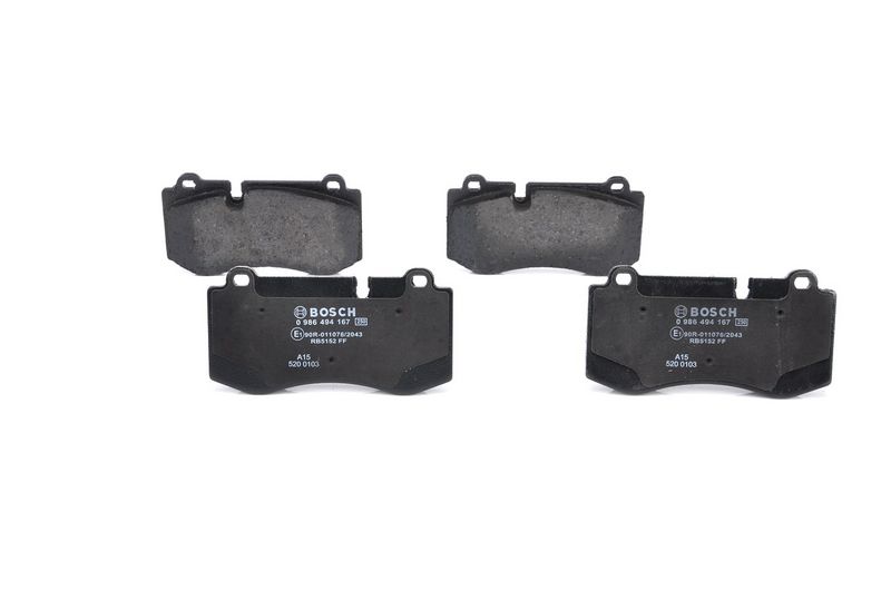 Plaquettes+de+frein+à+disque BOSCH 0 986 494 167