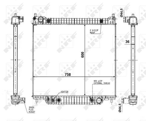 NRF 56026 Radiator, engine cooling