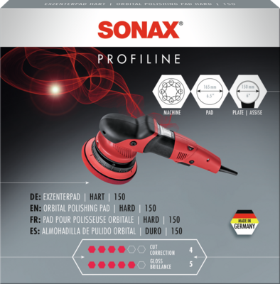 Disc suport polizor SONAX PROFILINE Orbital Polishing Pad hard 150…