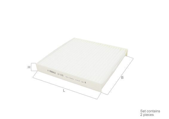 Filtre+d'habitacle MAHLE LA 630/S