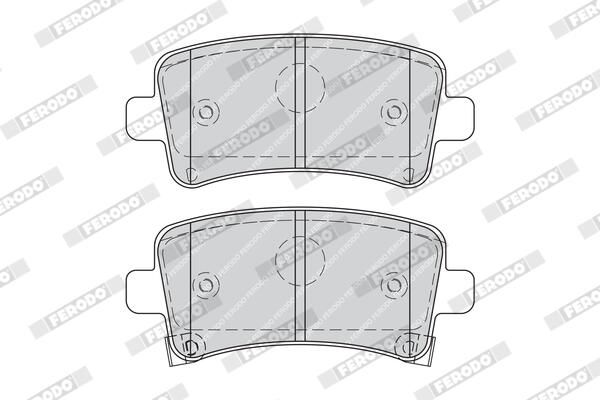 FERODO FDB4252 Brake Pad Set, disc brake