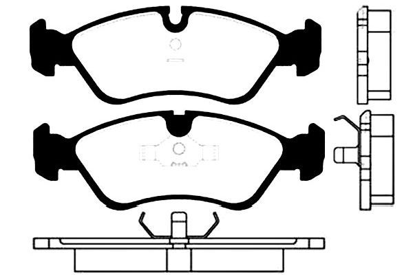 Kavo Parts Комплект тормозных колодок, дисковый тормоз
