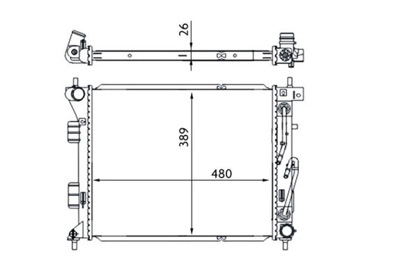 Product Image - Radiateur - CR1694000S - MAHLE