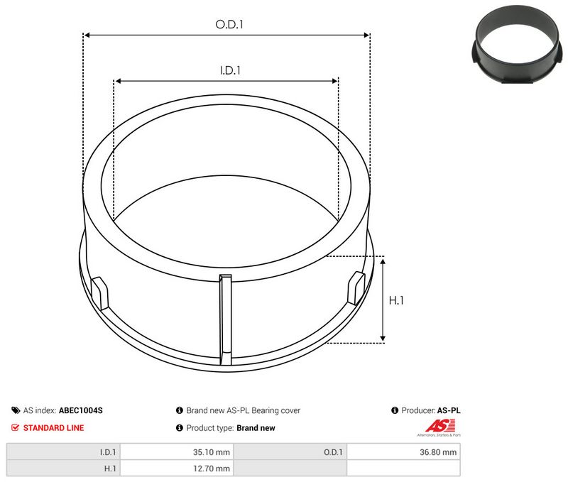 Kaitsekate, generaator, AS-PL ABEC1004S