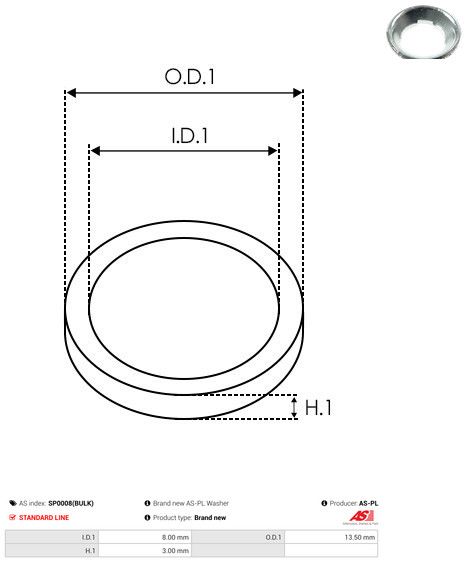 AS-PL SP0008(BULK) Repair Set, alternator
