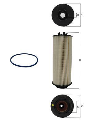 Product Image - Brandstoffilter - KX262D - KNECHT