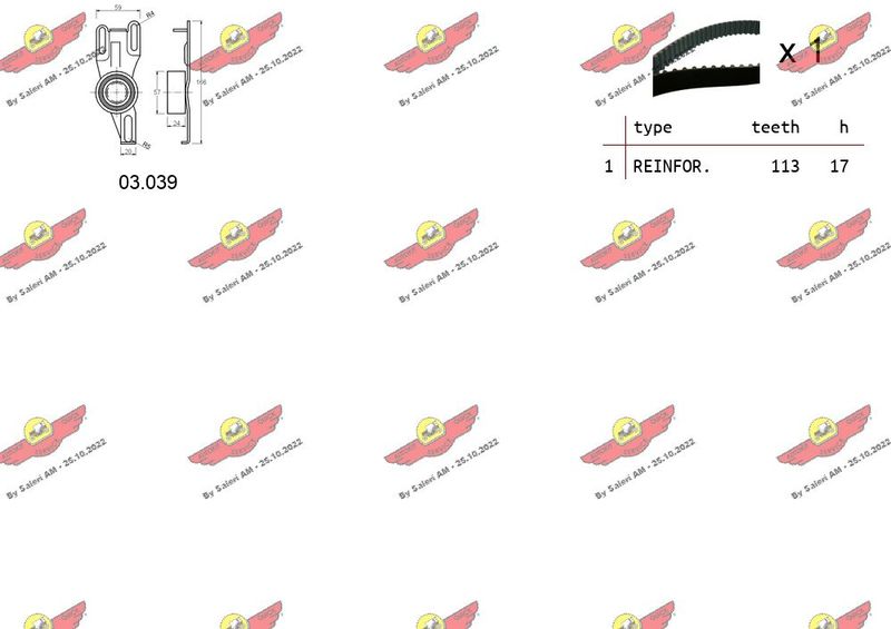 AUTOKIT 04.5156 Timing Belt Kit