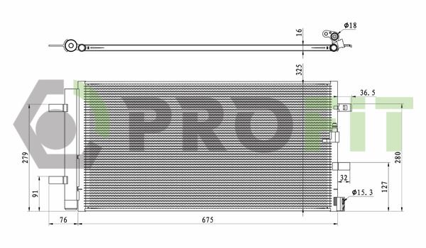 Конденсатор, система кондиціонування повітря, Profit 1770-0023