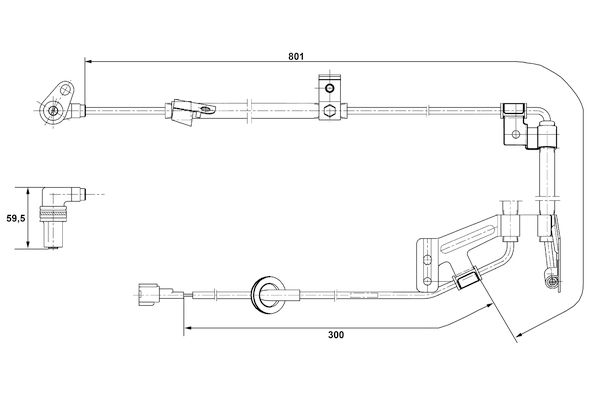 BOSCH Wielsnelheidssensor 0 265 001 273