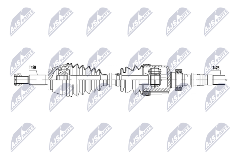 NTY NPW-RE-227 Drive Shaft