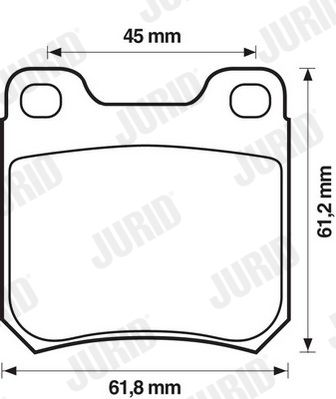 JURID 571389J Brake Pad Set, disc brake