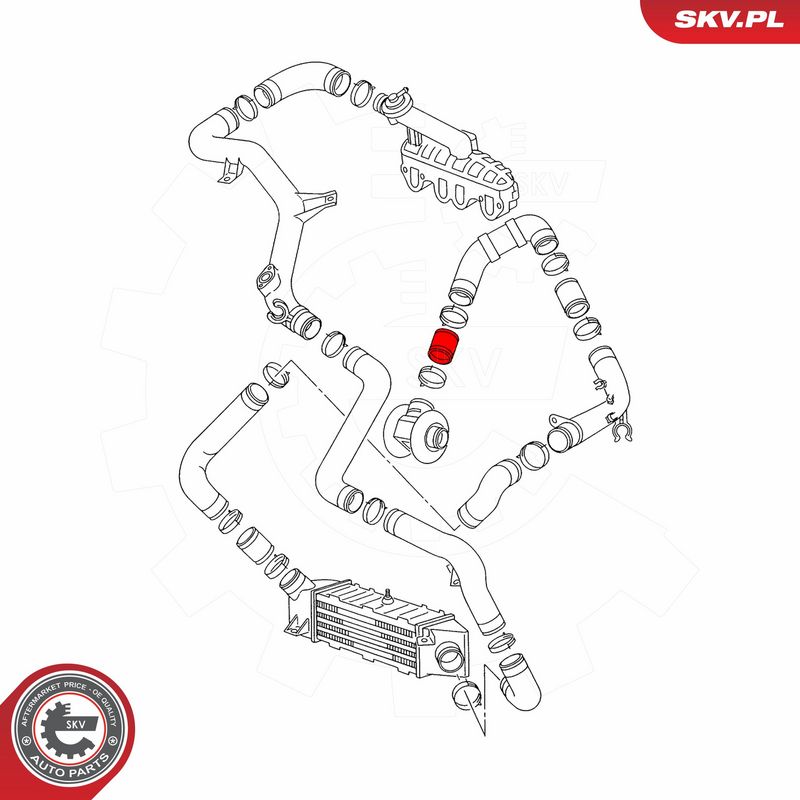 ESEN SKV 43SKV452 Charge Air Hose