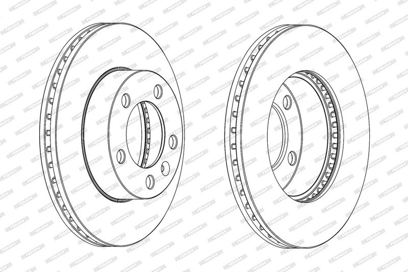 FERODO Disque de frein DDF1974C-1