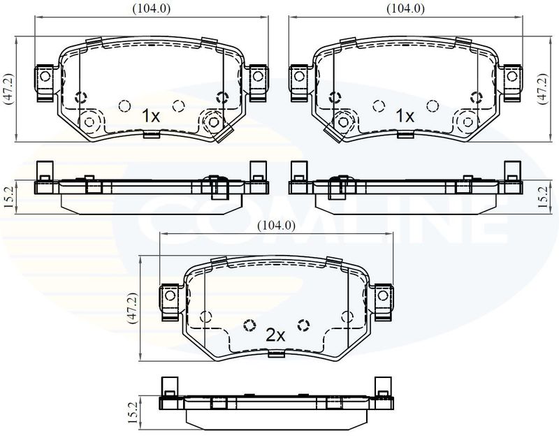 Comline Brake Pad Set, disc brake CBP32386