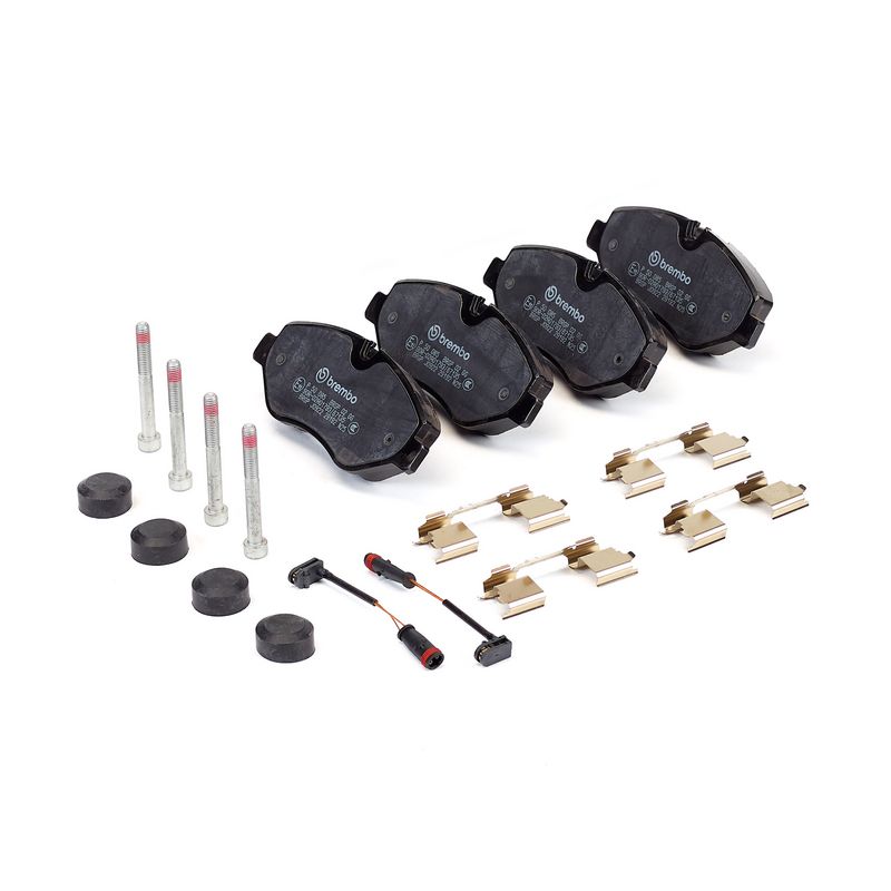 Piduriklotsi komplekt, ketaspidur, BREMBO P 50 085