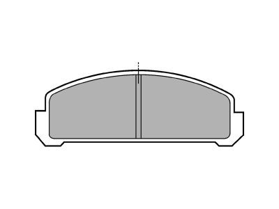 DELPHI LP155 Brake Pad Set, disc brake