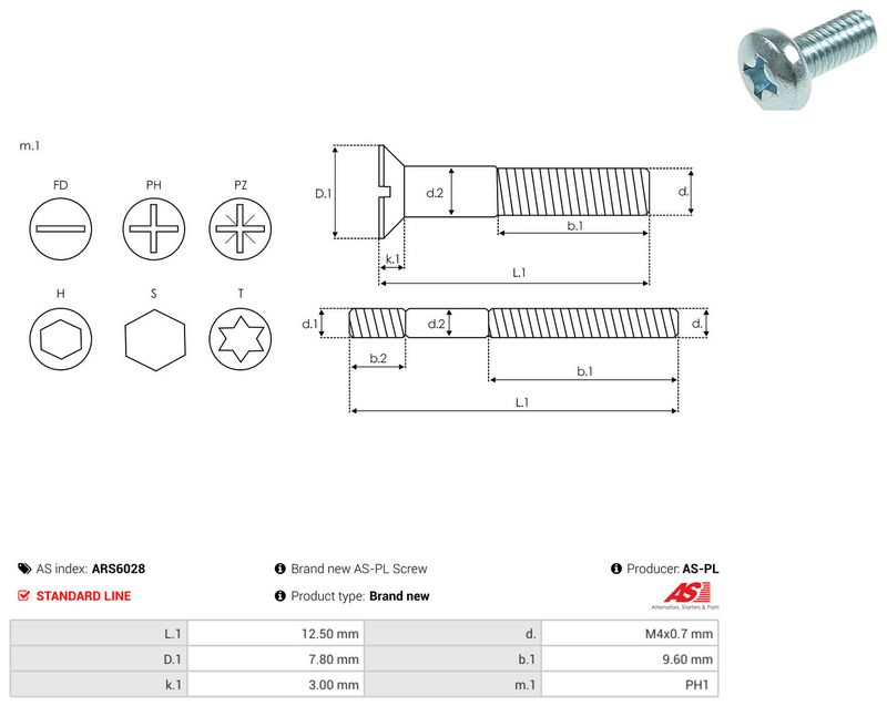AS-PL ARS6028 Repair Set, alternator