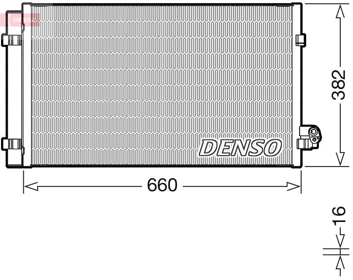 Конденсатор, система кондиціонування повітря, Denso DCN05107