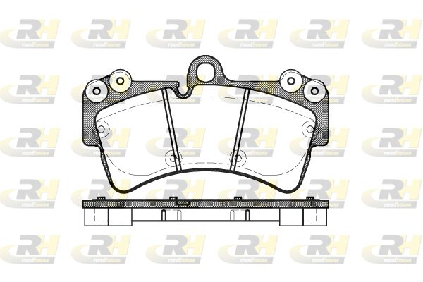 Комплект гальмівних накладок, дискове гальмо, Roadhouse 2995.00