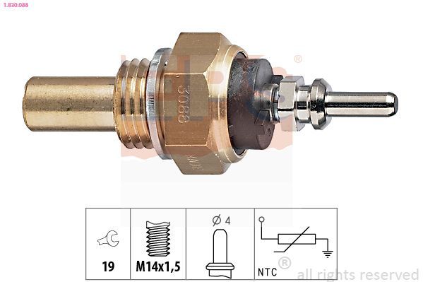 Sensor, temperatura del refrigerante