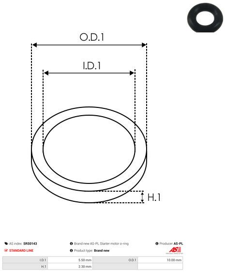AS-PL SRS0143 Repair Set, alternator