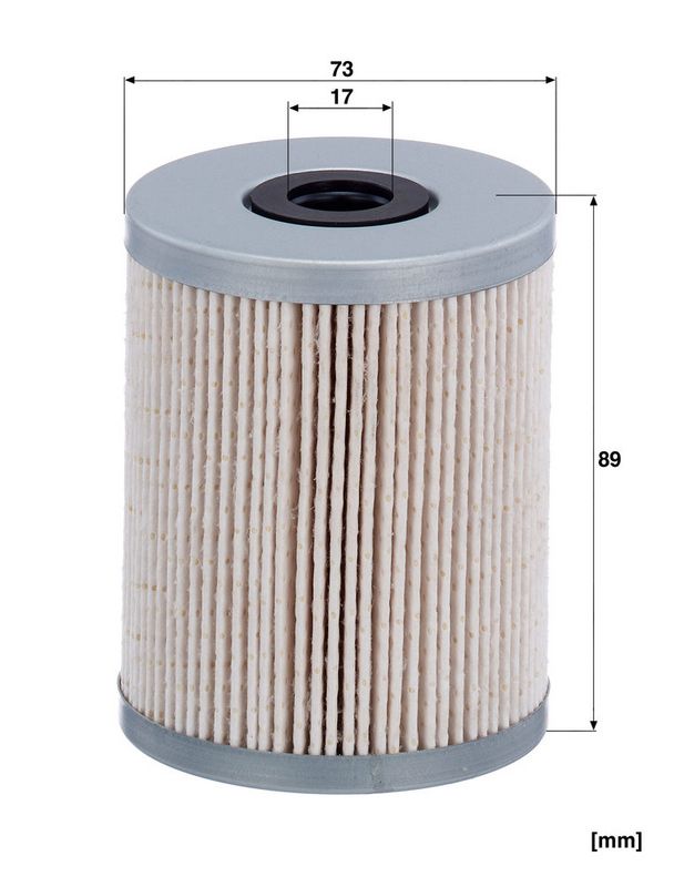 Brandstoffilter (patroon) 89x73x17 past: KUBOTA KX 060-5, KX 080-4 ALPHA, KX 080-4 ALPHA 2, U 50-5