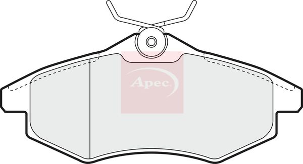 APEC Brake Pad Set, disc brake PAD1289
