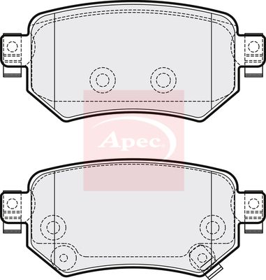 APEC Brake Pad Set, disc brake PAD2114
