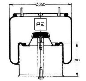 Mech, pneumatické odpružení 084.084-72A