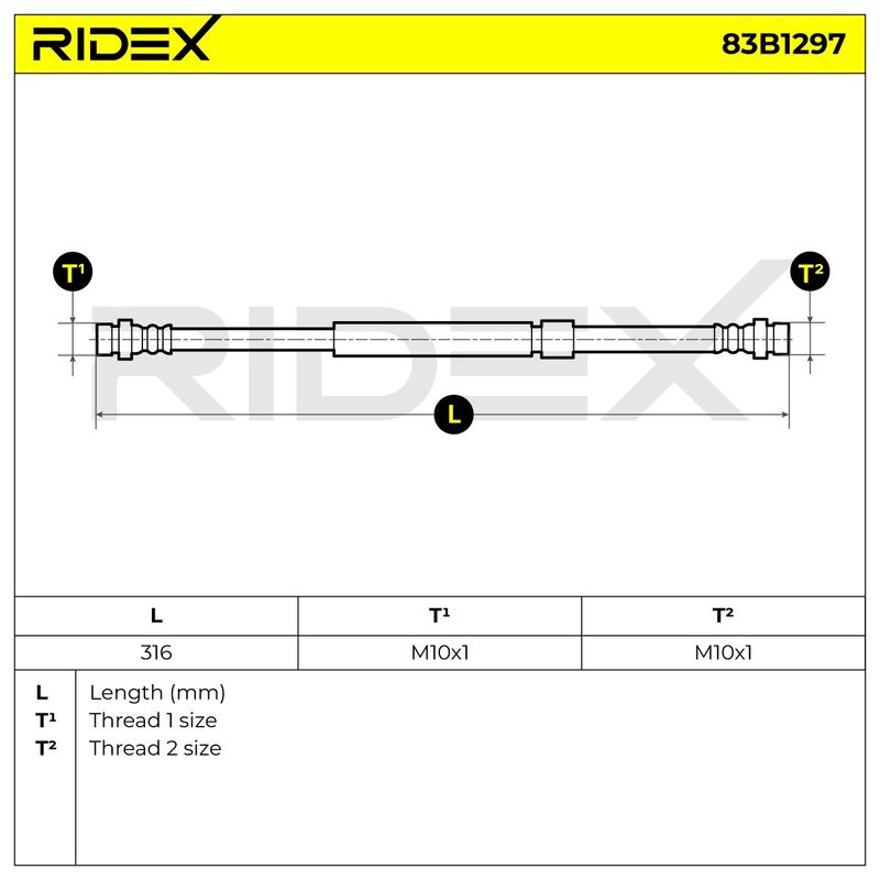 спирачен маркуч RIDEX