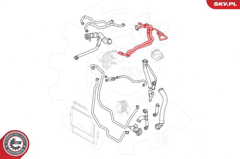 ESEN SKV 43SKV747 Radiator Hose