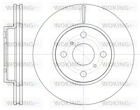 Гальмівний диск, Woking D61005.10