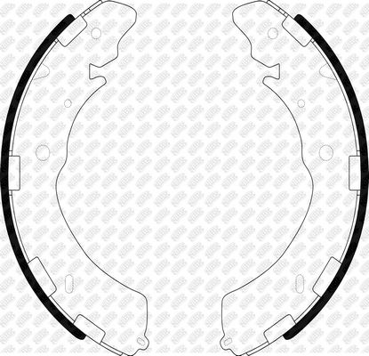 Комплект гальмівних колодок, Nibk FN6741