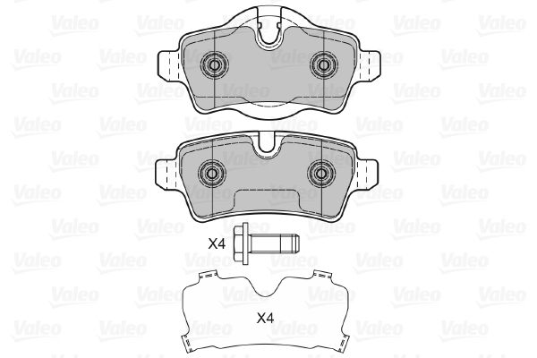 VALEO 601041 Brake Pad Set, disc brake