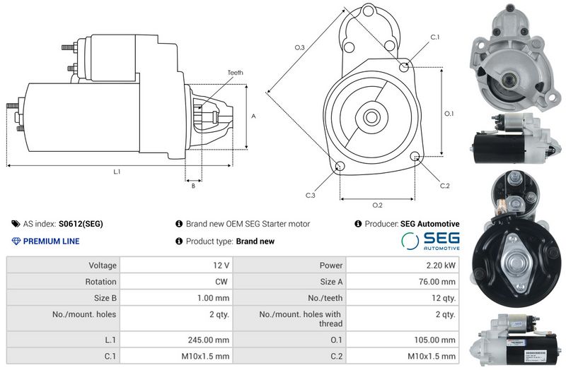 AS-PL S0612(SEG) Starter