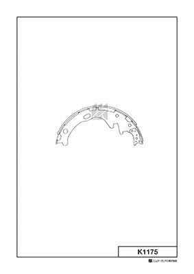 MK Kashiyama K1175 - Brake Shoe Set