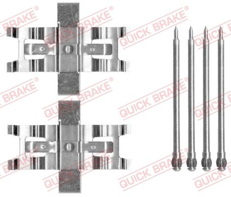 Комплект приладдя, накладка дискового гальма, Quick Brake 109-1805