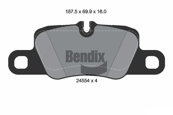 BENDIX Braking fékbetétkészlet, tárcsafék BPD2170