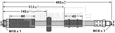 BORG & BECK fékcső BBH6909