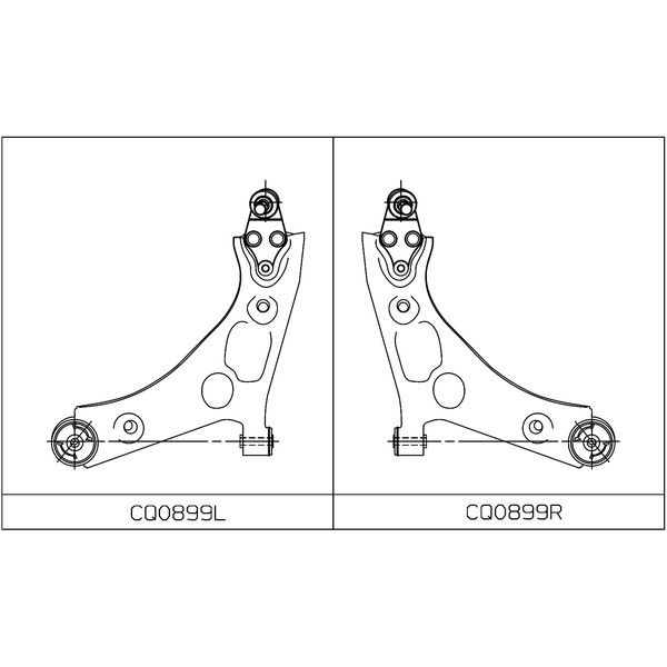 Brat, suspensie roata CTR CQ0899L