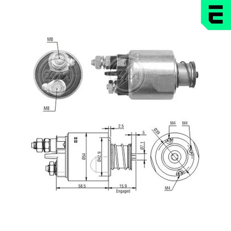 Магнітний перемикач, стартер, Era ZM1495