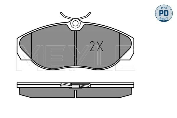 Комплект гальмівних накладок, дискове гальмо, Meyle 0252179719/PD
