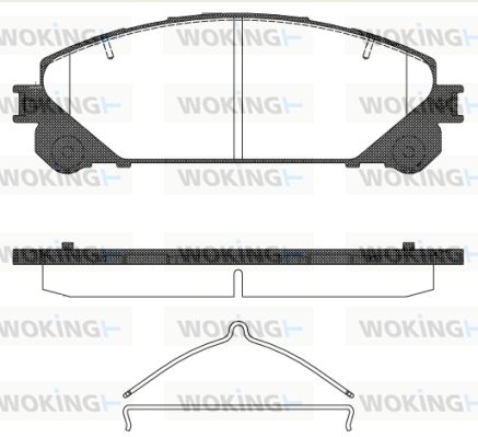 Комплект тормозных колодок на NX, RX, Rav 4