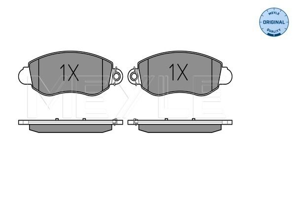Комплект гальмівних накладок, дискове гальмо, Meyle 0252357718/W