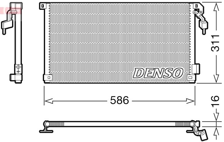 DENSO kondenzátor, klíma DCN21012